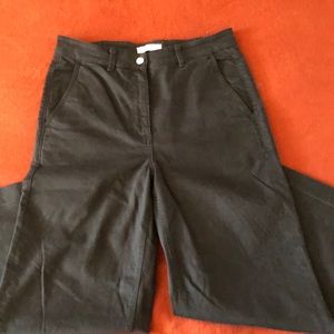 Wide leg cropped pants